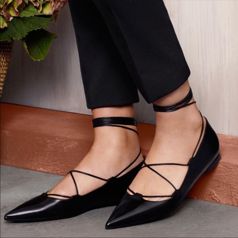 Brand new Michael Kors lace up flat leather